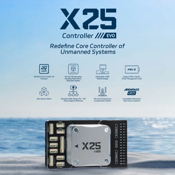 Original CUAV X25 RC Controller Unbemanntes System Open Source Controller STM32H7 Unterstützung PX4 Ardu pilot für Vtol Drone